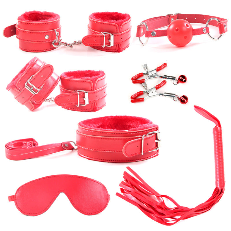 Plush Seven-piece Bondage And Discipline Suit